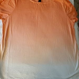 INC tshirt Creamsicle 1x